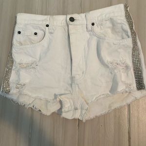 Carmar Embelllished Jean Shorts